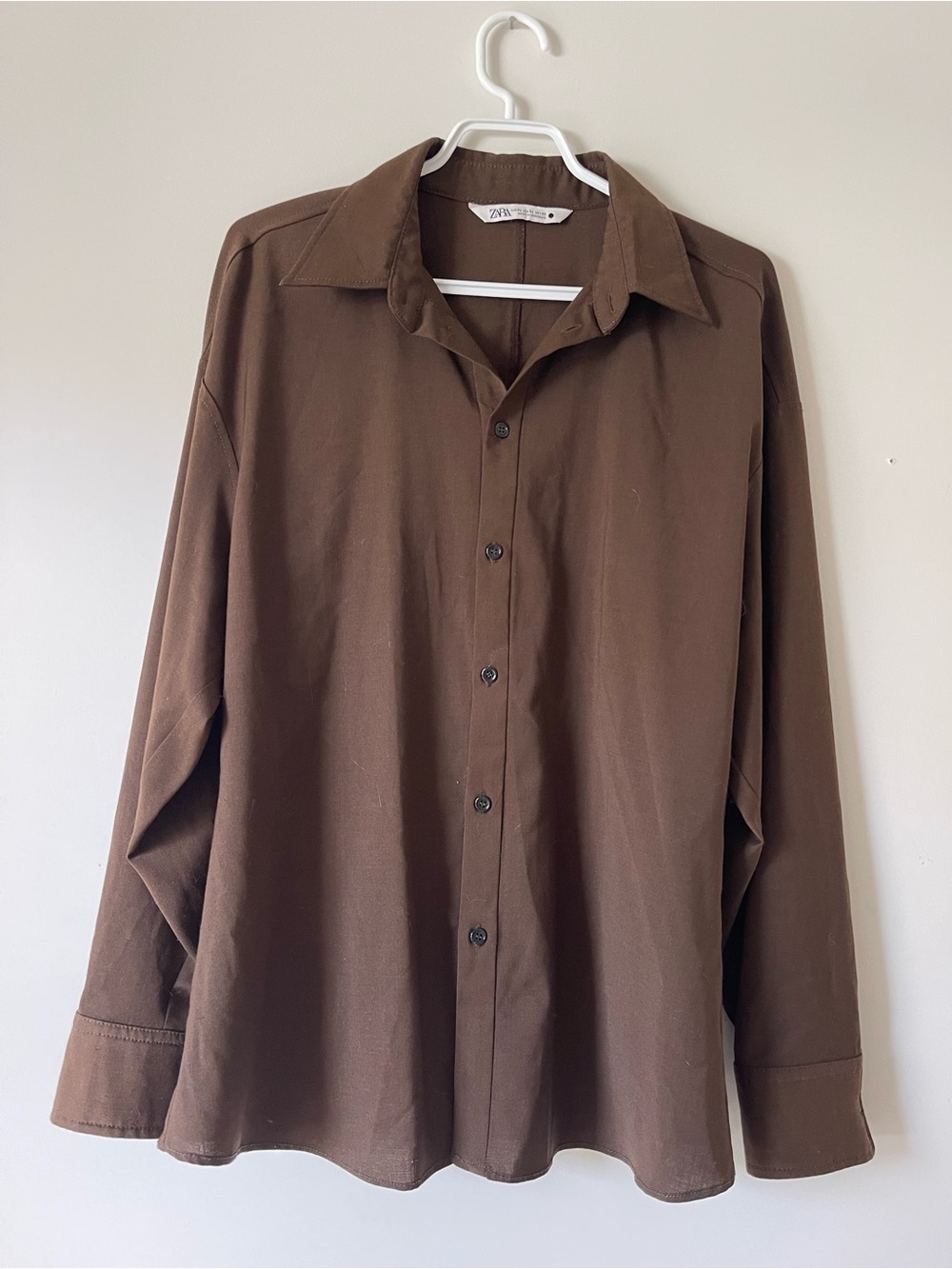 Zara Brown Fitted Skirt